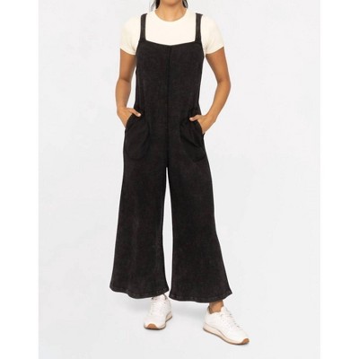 Women's Ribbon Back Waffle Jumpsuit - mono b