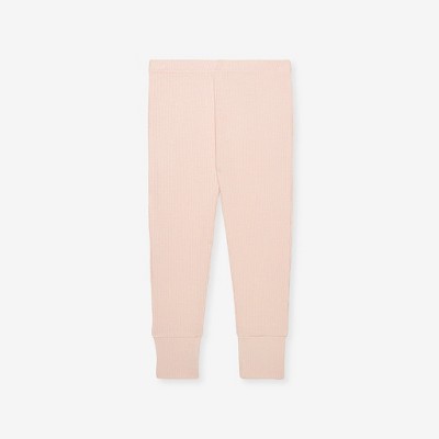 Kids Solid Ribbed - Sandy Blush Classic Pajama Set - Posh Peanut