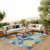 Nourison Suncoast Floral Tropical Indoor/Outdoor Flatweave Rug - 2 of 4