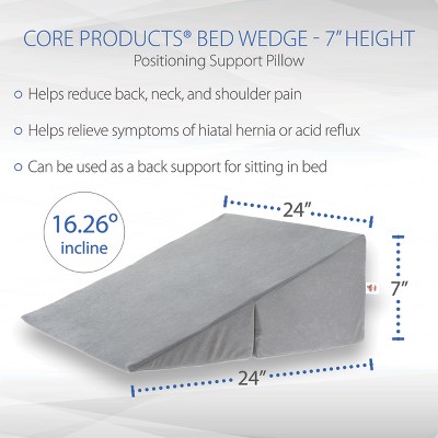 Gray Foam Adjustable Bed Wedge for Acid Reflux Relief