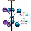 Alpine Corporation LED Solar Purple/Blue Hot Air Balloon Spinning Garden Stake Novelty Sculpture Light Off-White - 2 of 4