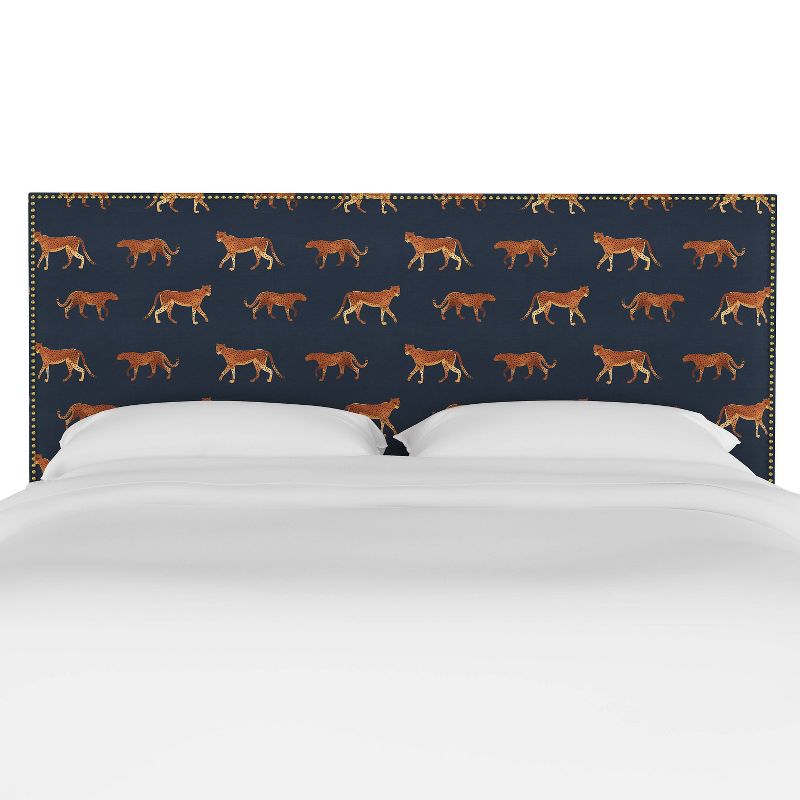 Skyline Furniture Arcadia Nail Button Headboard in Patterns, 3 of 7
