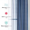 HLC.ME Sheer Voile Transparent Window Treatment Rod Pocket Curtain Panels - Set of 2 - 3 of 4