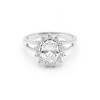 Chari Engagement Ring Sterling Silver Cz Womens Ginger Lyne Collection - image 4 of 4