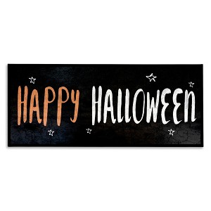 Stupell Industries Happy Halloween Spooky Stars Canvas Wall Art - 1 of 4
