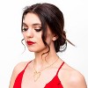 Lucy Quartermaine - Chrysler Art Deco Pendant in Gold Vermeil - 3 of 4