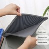 Angel Sar 21x14 Inch Cat Litter Mat, Double Layer Litter Trapping Mat with MiLi Shape Holes, Urine Waterproof, Easy Clean, Non-Slip, Grey - 2 of 4