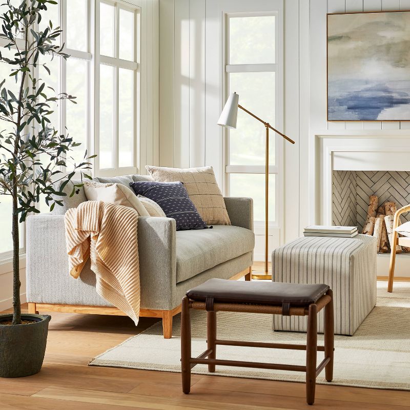 Woodland Hills Wood Base Sofa Light Gray - Threshold&#8482; designed with Studio McGee, 3 of 13