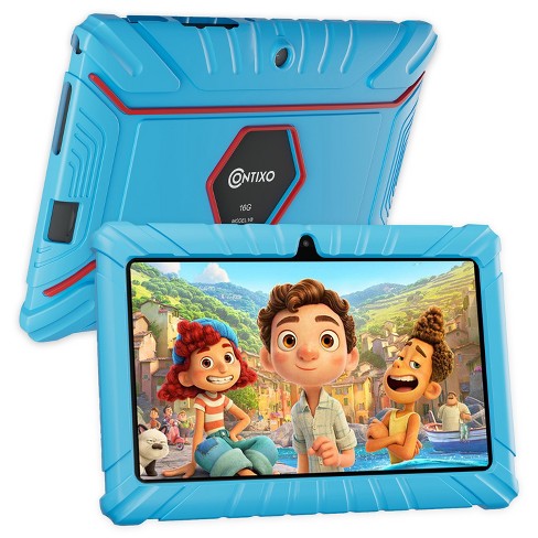 Contixo Kids Tablet V8, 7-inch HD, Ages 3-7, Toddler Tablet with Camera, Parental Control - Android 11, 16GB, WiFi, Learning Tablet for Kids - image 1 of 4