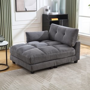 Mocamel UNITED WE WIN Sleeper Sofa Couch Bed,Oversized Chaise Lounge Chair Cozy Cloud Couch - 1 of 4