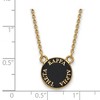 Black Bow Jewelry 14k Yellow Gold Plated Sterling Silver Kappa Alpha Theta Greek Life Necklace 18 Inch - 2 of 4