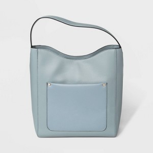 Front Pocket Hobo Handbag - A New Day Gray, Women