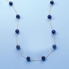 Ross-Simons 8mm Blue Lapis Bead Station Necklace in 14kt Yellow Gold - 3 of 4