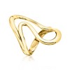Ross-Simons Italian 18kt Gold Over Sterling Open-Space Wave Ring - 3 of 4