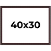 PosterPalooza | Linear Brown Picture Frame - UV Acrylic, Backing Board, Hanging Hardware Included - 2 of 4