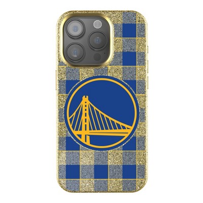 Keyscaper NBA Western Conference Teams Plaid Gold Bling Cell Phone Case for Apple iPhone