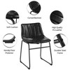 Yaheetech Pack of 2 Industrial Armless Upholstered Faux Leather Dining Chairs Stools - 4 of 4