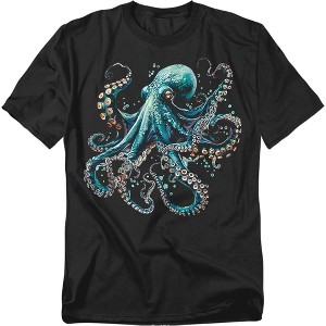 Men's Colorful Octopus T-Shirt - 1 of 4