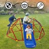 Vynxaria 6ft Dome climber with 1.2m slide for age 3+ climber with Climbing Stones - 3 of 4