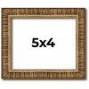 PosterPalooza | Photo Size Textured Gold Picture Frame - UV Acrylic, Foam Board Backing, Hanging Hardware - 3 of 4