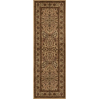 Traditional Floral Medallion Ornamental Indoor Runner Area Rug by Blue Nile Mills