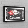 Corvette C1 Black Black Framed Bar Mirror by Trademark Gameroom - image 4 of 4