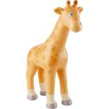 HABA Little Friends Giraffe - 6.75" Chunky Plastic Zoo Animal Toy Figure