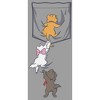 Boy's Aristocats Kittens Climbing Pocket Badge Pull Over Hoodie - 2 of 4