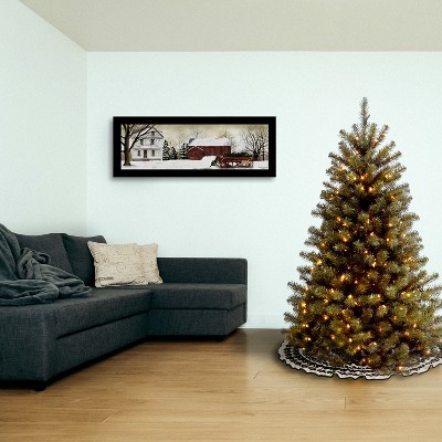 5-Foot Green Spruce Pre-Lit Artificial Christmas Tree with Clear Lights