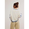 Clotth Women's Star Graphic Sweatshirt - Y2k Oversized Crewneck, Drop Shoulder, Long Sleeve Preppy Shirts, Pullover Tops - 4 of 4