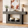 Tribesigns Farmhouse 2-Tier 63" Console Table with U-Shaped Base for Living Room - 2 of 4