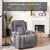 Best Choice Products Electric Power Lift Linen Recliner Massage Chair Furniture w/ USB Port, Heat, Cupholders - 2 of 4