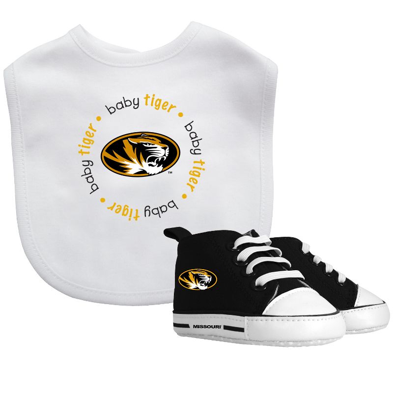 Baby Fanatic 2 Piece Bid and Shoes - NCAA Missouri Tigers - White Unisex Infant Apparel, 1 of 4