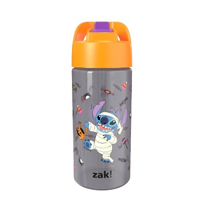 Zak Designs 16 fl oz Polypropylene Glow in the Dark Cypress Stitch Straw Bottle Orange/Purple