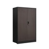 ORRD Black Folding Metal Storage Cabinet Locking Doors, Adjustable Shelf Home, Office, School & Garage - 2 of 4