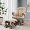 Child Craft Cozy Glider Rocker and Ottoman Set, Padded Cushion with Convenient Storage Pockets, Solid Wood Base & Frame - 2 of 4