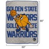 NBA Golden State Warriors 60"x80" Cartoon Basketball Ultra Cozy Blanket - 3 of 3