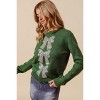 I am a Fashion junky SO ME Sequins Bow Ribbon Embellished Christmas Sweater - 2 of 3