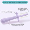 Grabease Infant Toothbrush Baby Finger Toothbrush Infant Toothbrush, BPA-Free & Phthalate-Free, 2 pack, Lavender and Yellow - 2 of 4