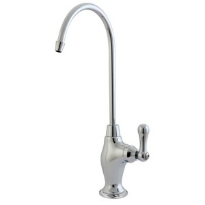 Restoration Water Filter Kitchen Faucet Chrome - Kingston Brass: 1-Handle, 11" Spout, Brass Construction - 1 of 3