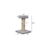 HomeStock Solid Wood Scratcher with Bed, Gray - 2 of 4