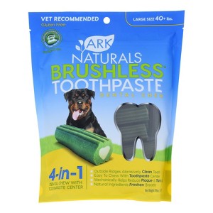 Ark Naturals Brushless Toothpaste Dog's Dental Chews Large Size - 18 oz - 1 of 4