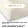 BreathableBaby Waterproof Cover, For 32" x 16"/81 x 41 cm Changing Pad, Ecru (2-Pack) - 2 of 4