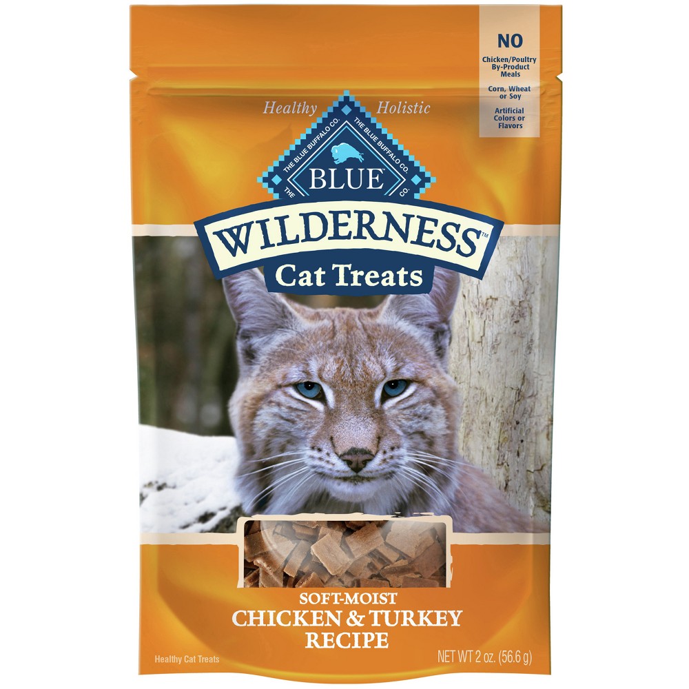 Photos - Cat Food Blue Buffalo Wilderness Grain Free Chicken & Turkey Recipe Crunchy Cat Tre 