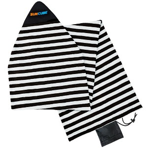 SUN CUBE Surfboard Sock Cover, Surf Bag for Surfing Board, Protective Stretchy Sock Sleeve Longboard Hybrid Shortboard - 1 of 4