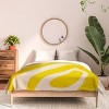 Deny Designs Angela Minca Abstract Lines Yellow Queen/Full Comforter and Sham Set (2-3pc Set) - 3 of 4