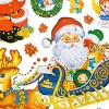 Slickblue Merry Santa Season Wall Decal 19.5x27 inch – Holiday Vinyl Decor for Christmas Rooms & Spaces - 2 of 3