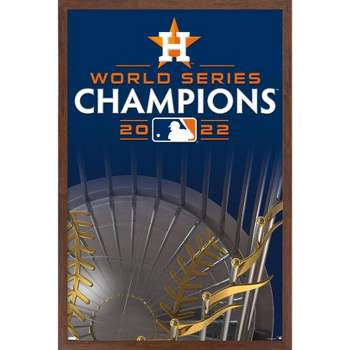 Houston Astros 2022 Baseball WorldSeries Champions Poster Canvas Wall Art  Large Size Modern Home Bedroom Office Wall Decor Collection Gifts(D,Framed