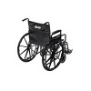 Drive Medical Silver Sport 2 Wheelchair with Detachable Desk Arms and Swing away Footrests - 18" Seat - 3 of 4