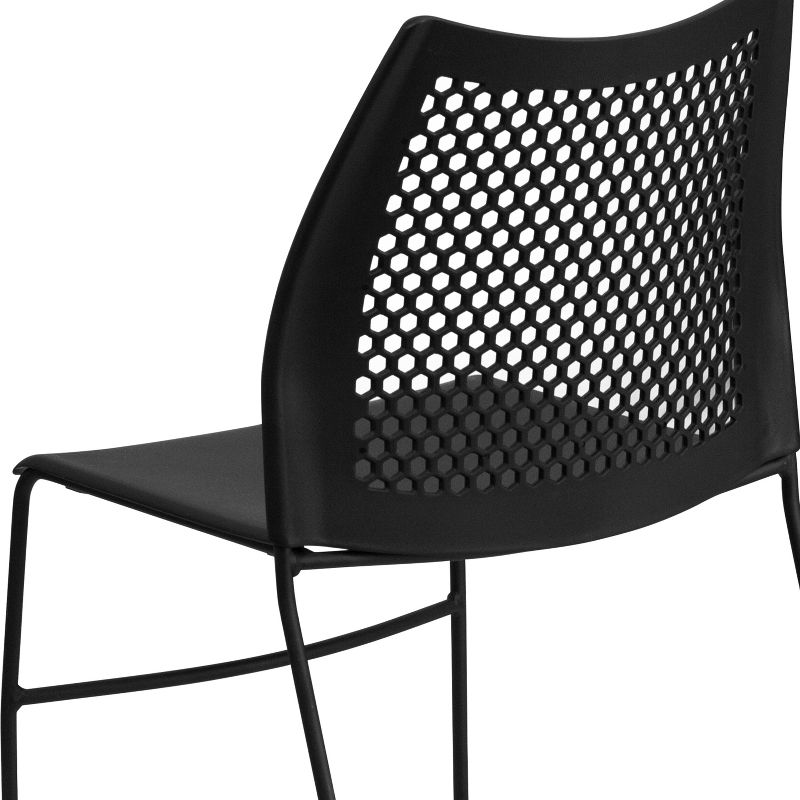 Emma and Oliver Home and Office Sled Base Stack Chair with Air-Vent Back - Guest Chair, 5 of 11